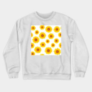 Seamless pattern with sunflowers Crewneck Sweatshirt